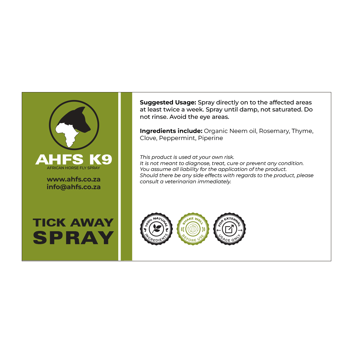  K9 Tick Away Spray 